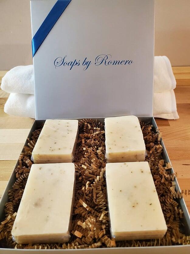 Eucalyptus Aloe Soap Gift Set - 4 Bars - Soaps By Romero